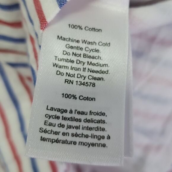 Vineyard Vines Firework Striped Seersucker Romper Size 0 - Picture 6 of 7